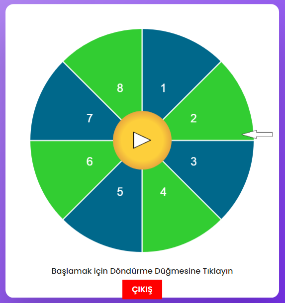 ÇARK ÇEVİRME UYGULAMASI